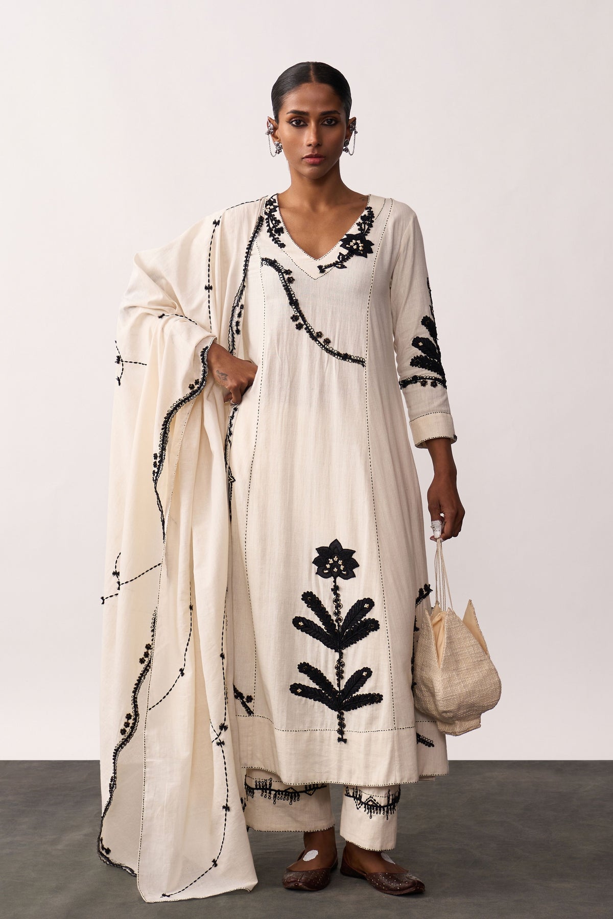 Sucheta Ivory Kurta Set