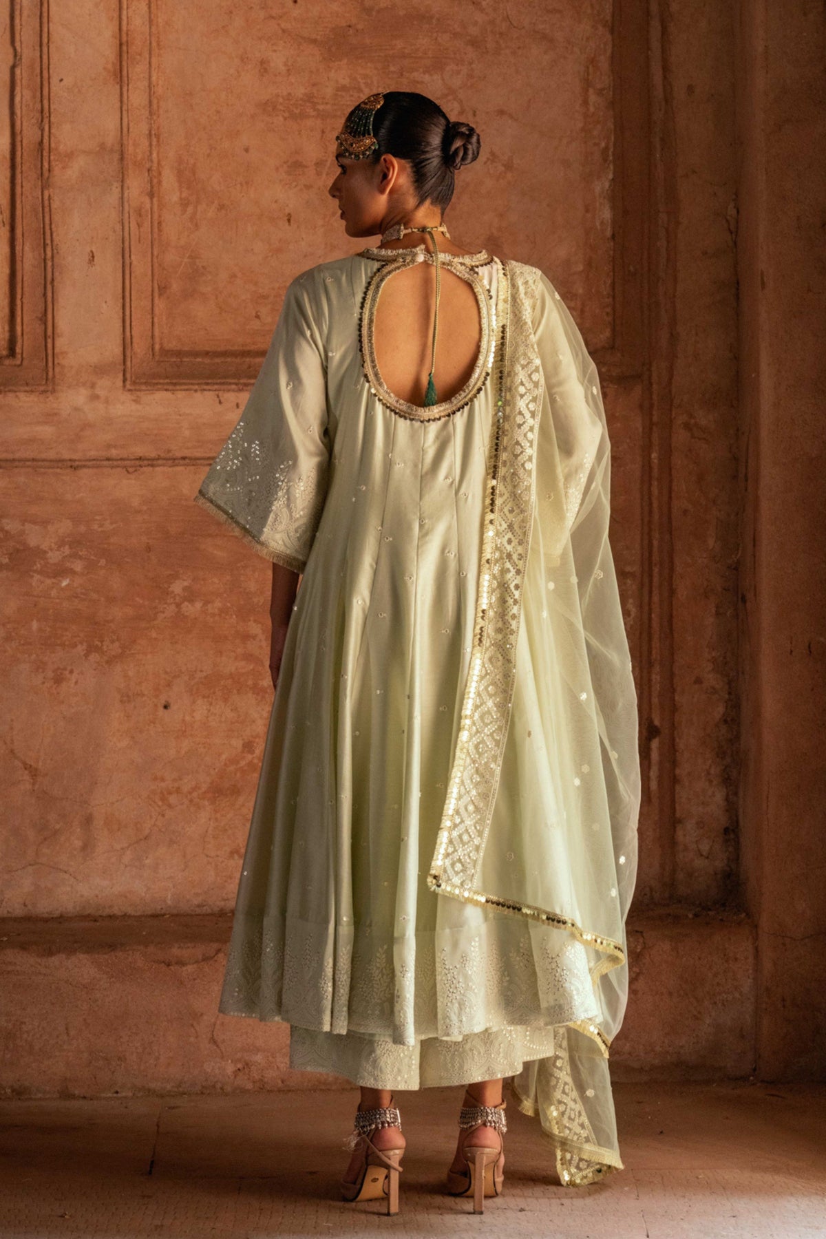 Forest Mint Anarkali Set
