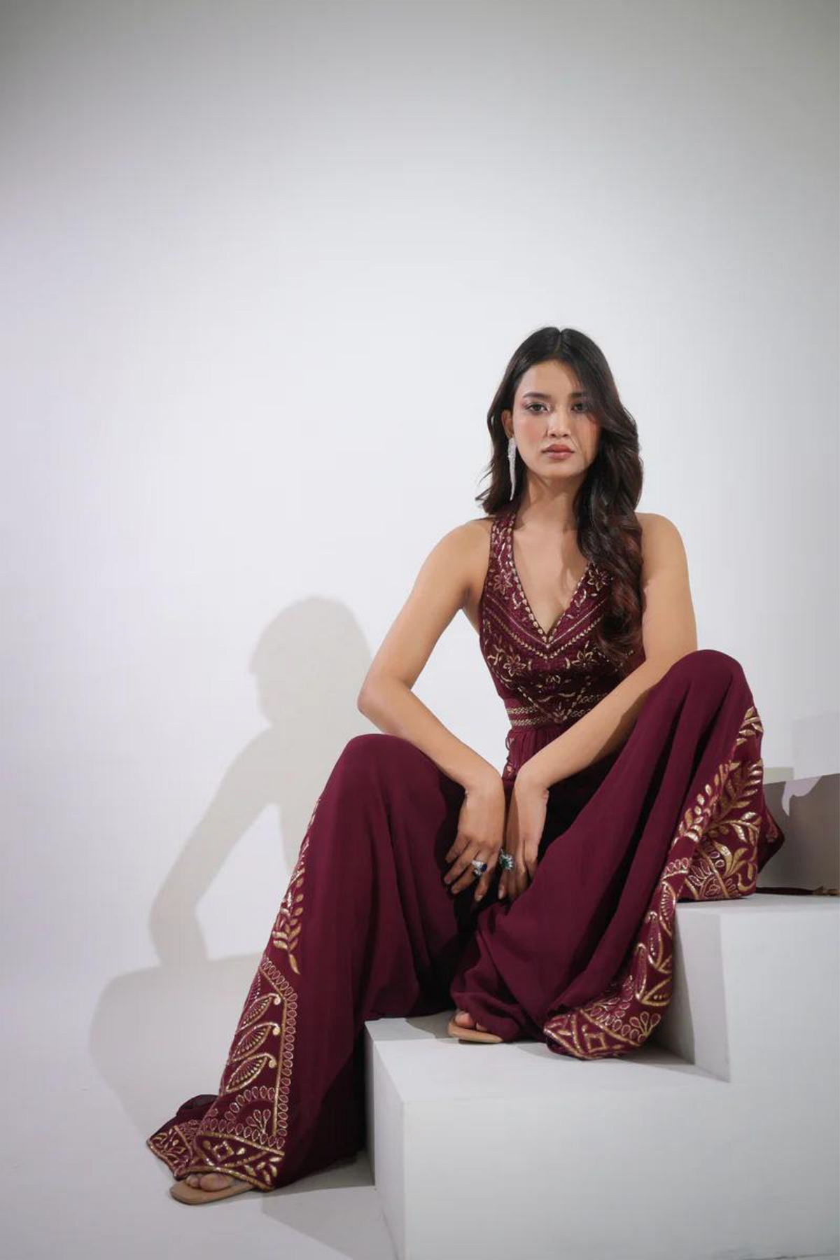 Beetroot Palazzo Set