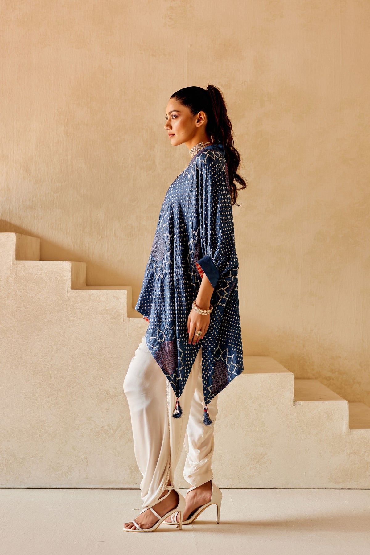 Kaftan Top in Blue