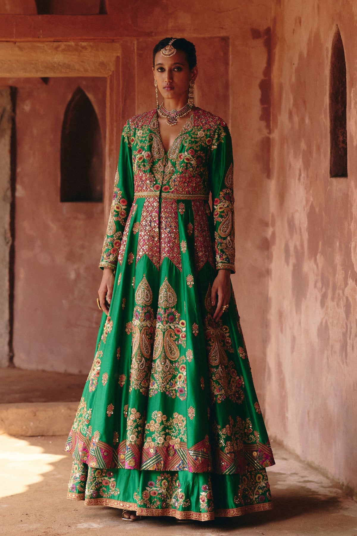 Gulrez Double Layered Anarkali Set