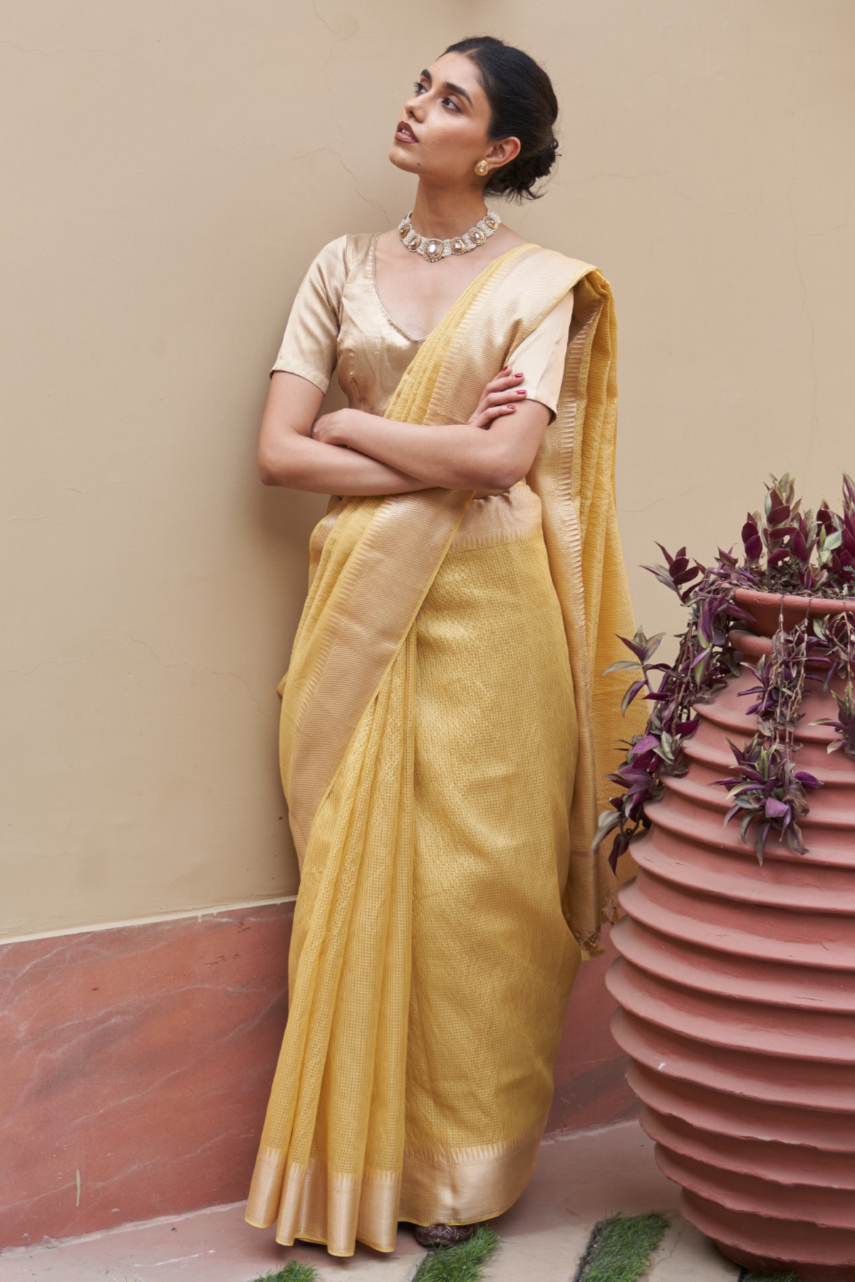 Shobha Yellow Saree