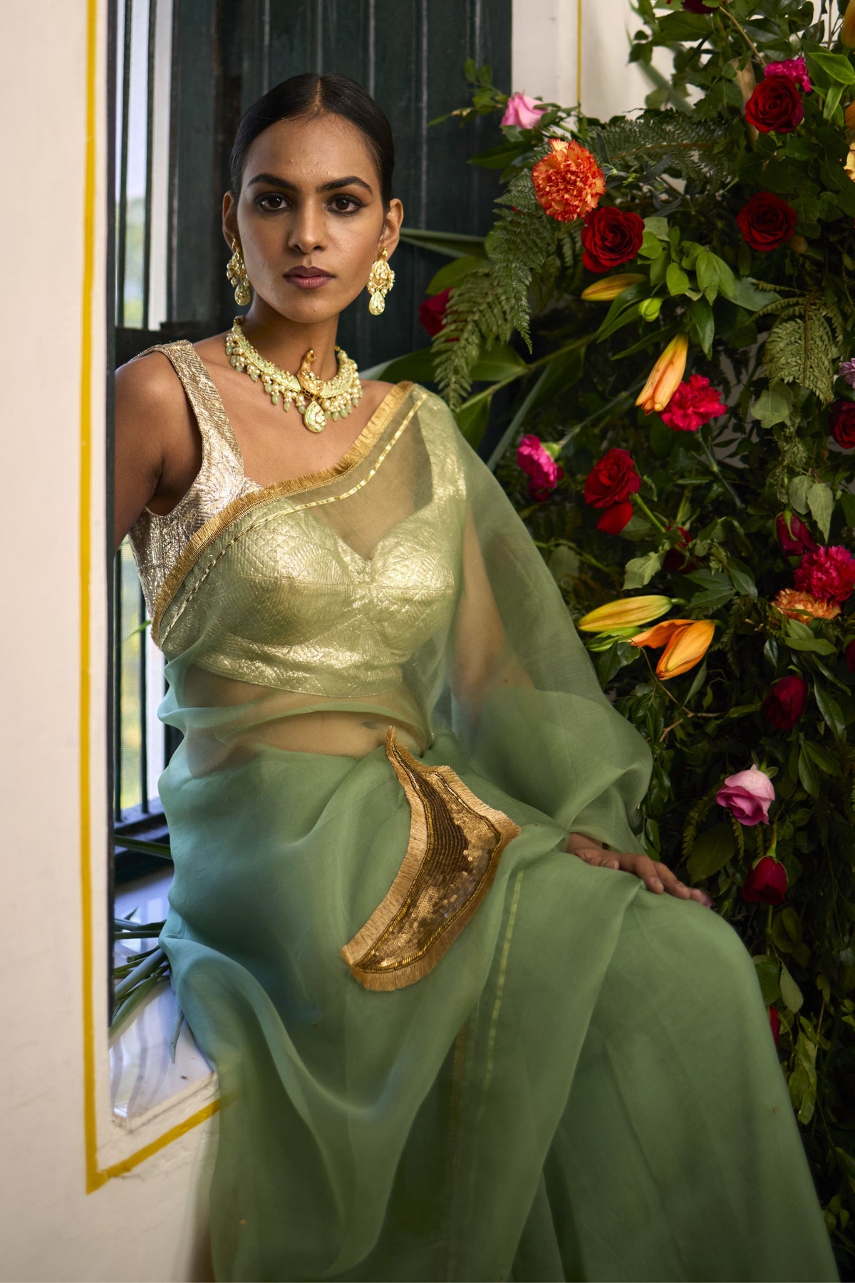 Crescent Saree Set
