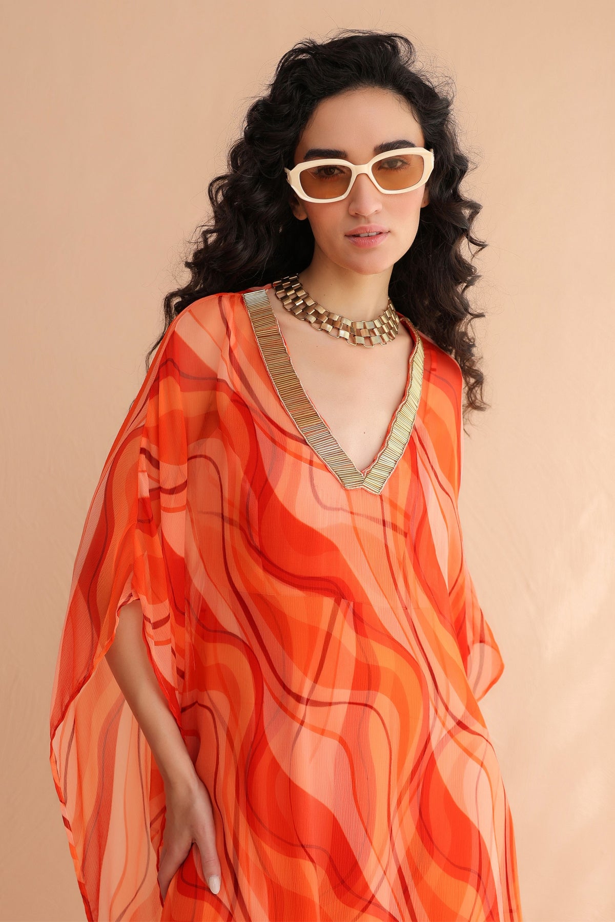Sunset Tier Kaftan Set
