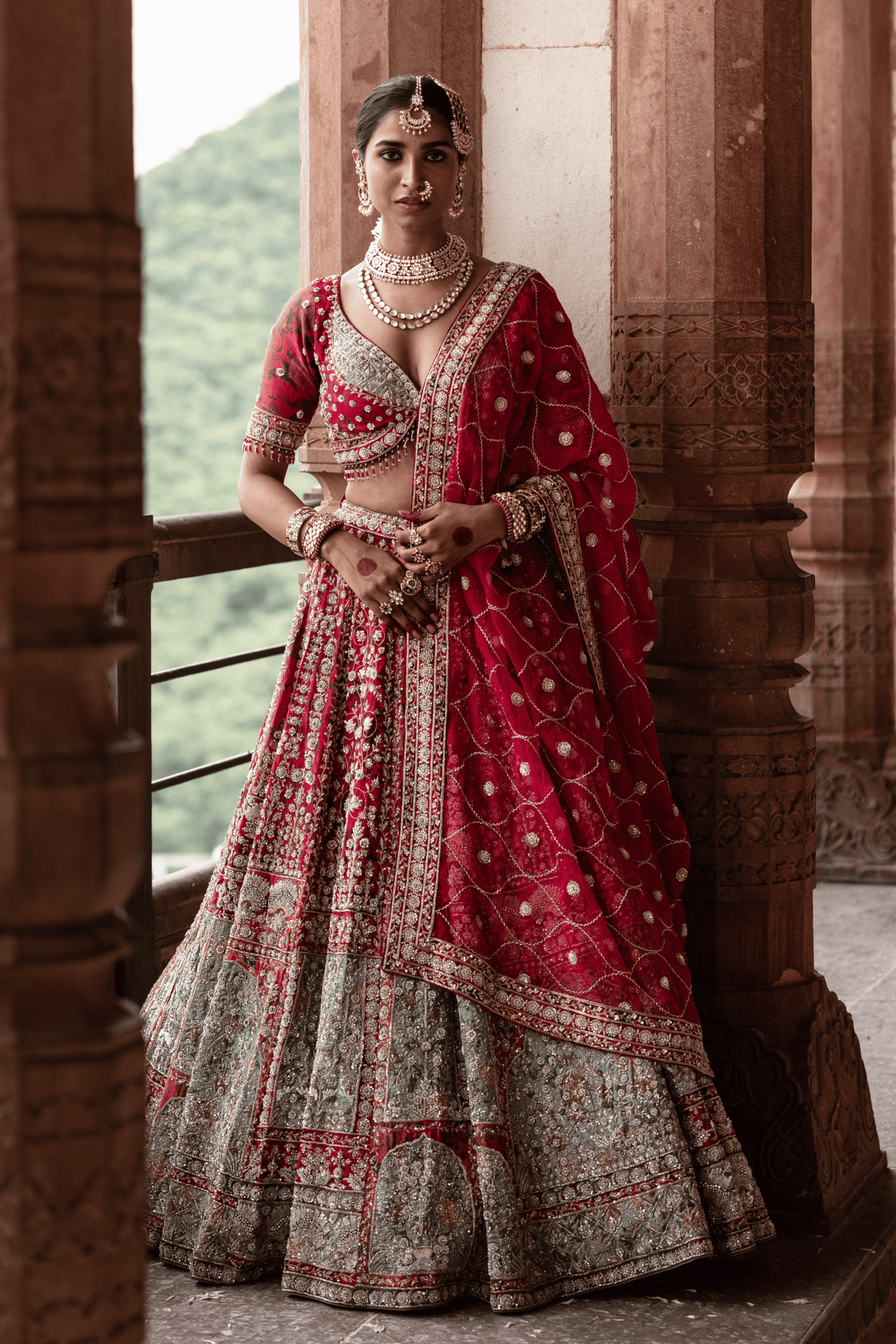 Empress Red Bridal Lehenga
