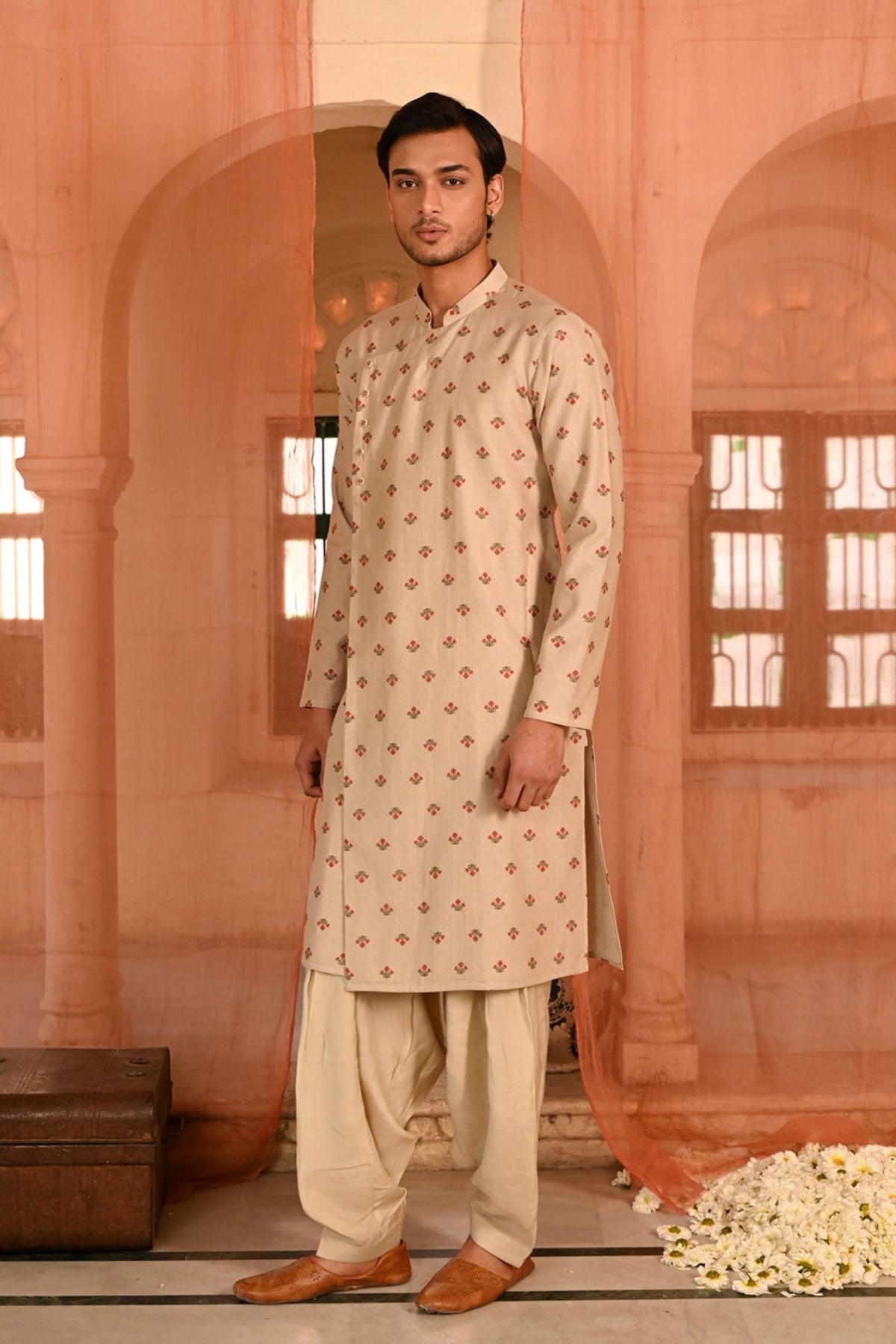 Bagh Angrakha Kurta Set