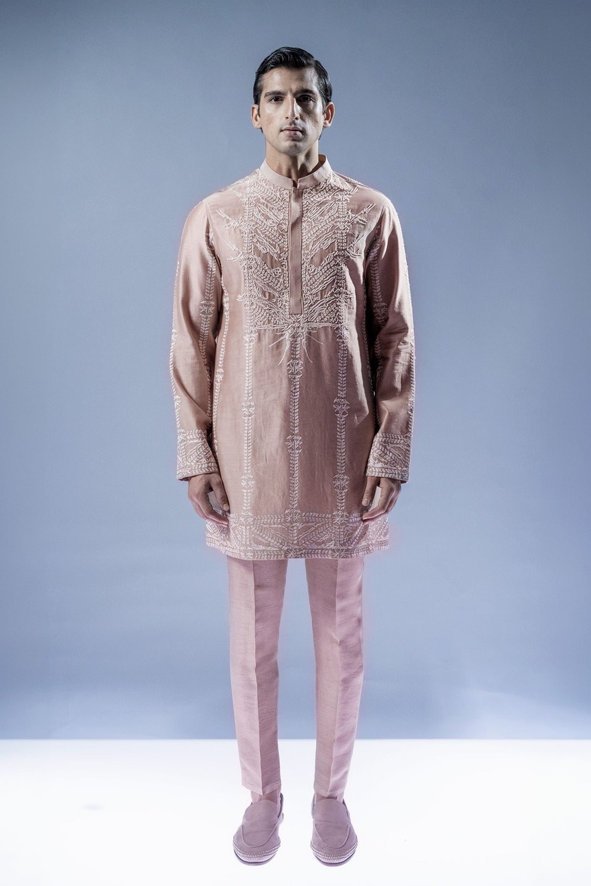Linear Lattice Kurta Set