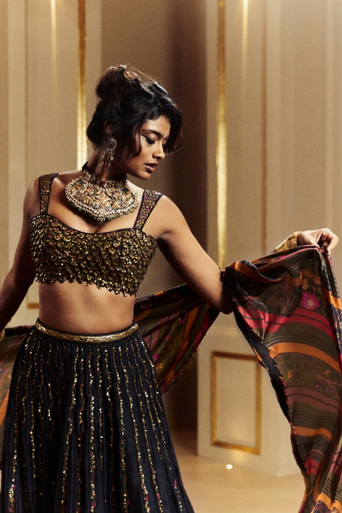 Amer Printed Lehenga Set