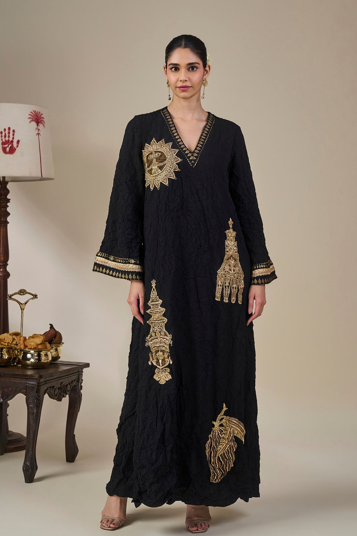 Black Ambi Bloom Kaftan
