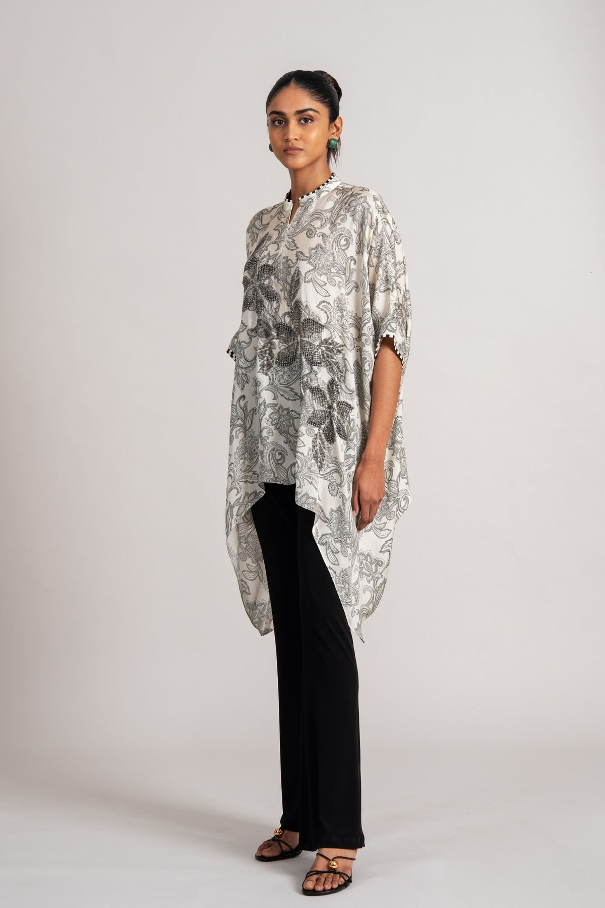 Astra Handkerchief Printed Tunic Set