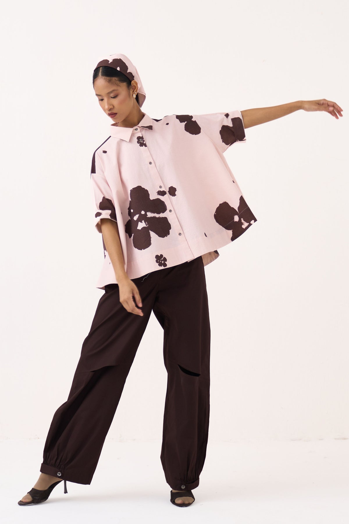 Floral Wide Hem Shirt