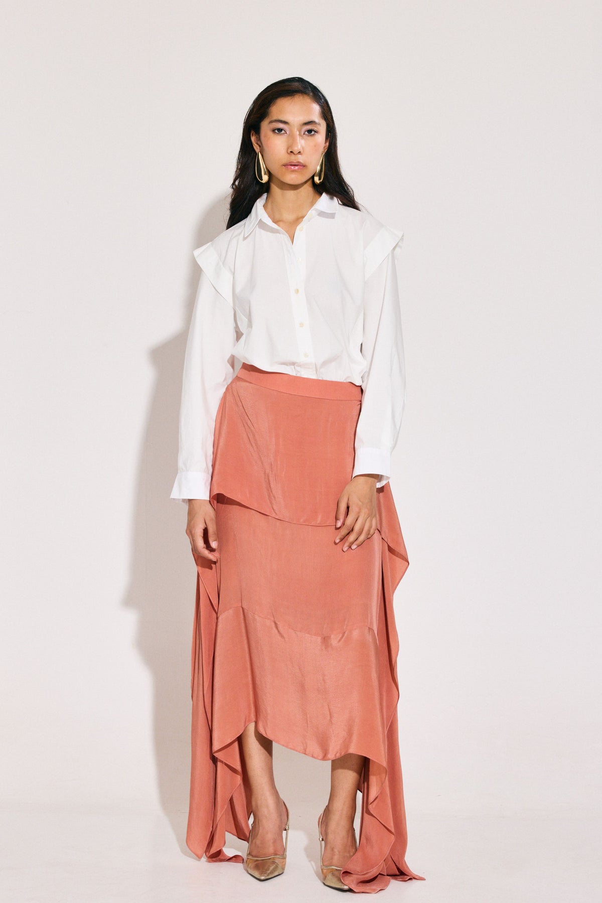 Salmon Dante Skirt Set