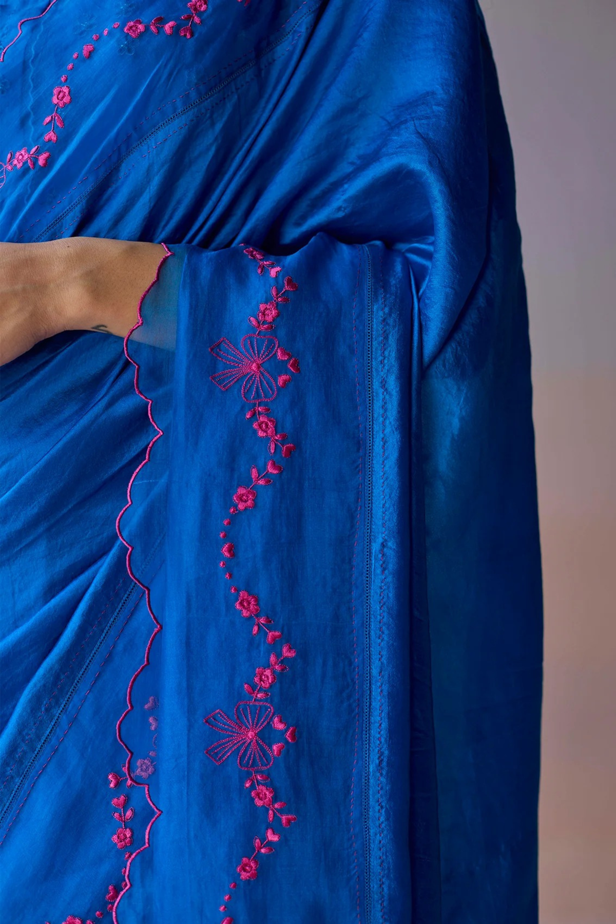 Moonglade Embroidered Saree