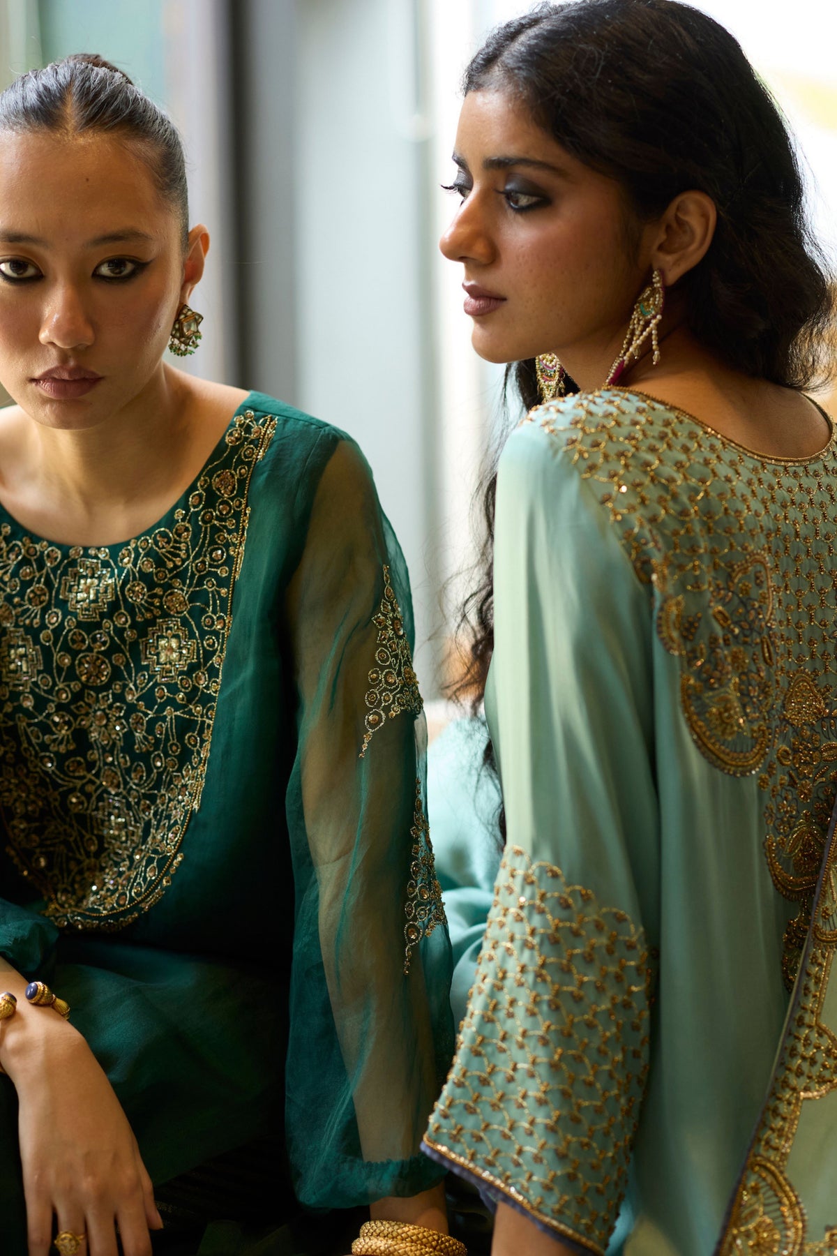 Green Sukhaali Kurta Set