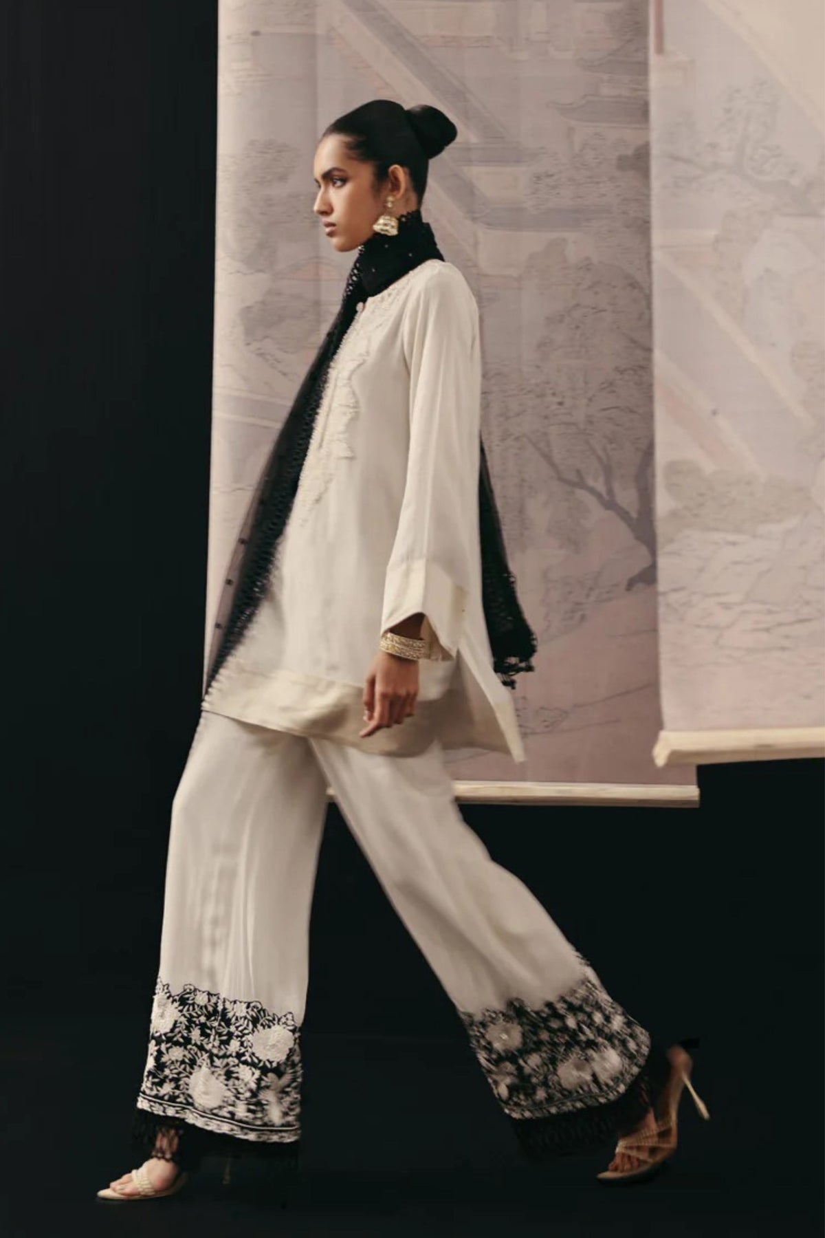 Beige Gaara Palazzos