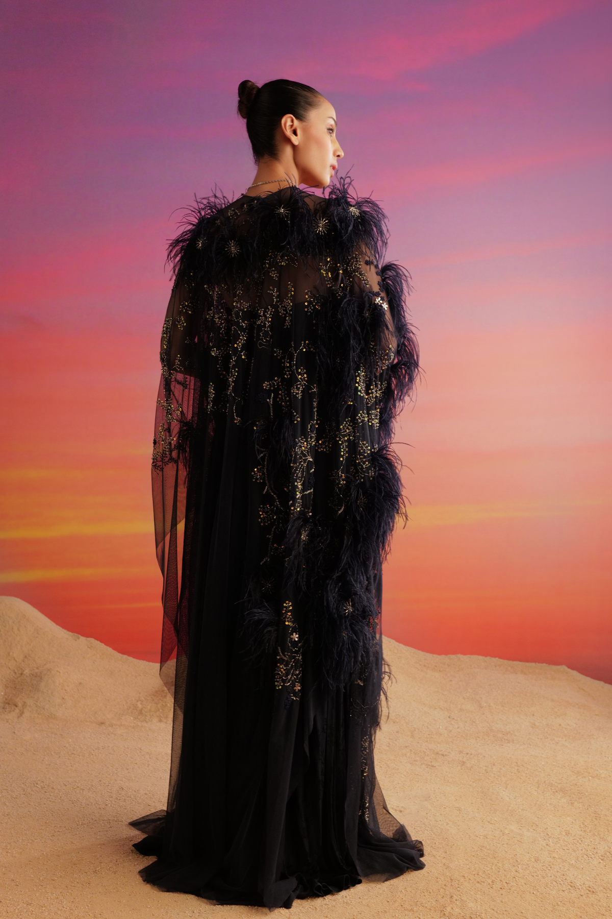 Beaut Dress With Cape