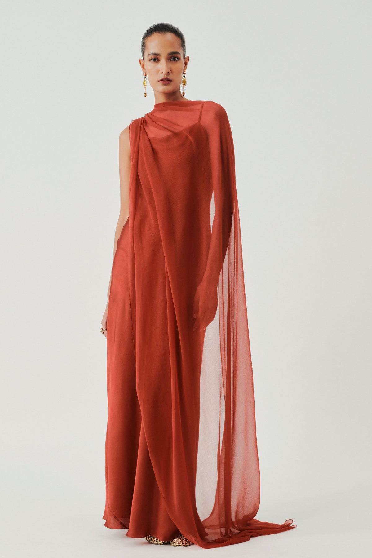 Rust Tyra Slip Dress