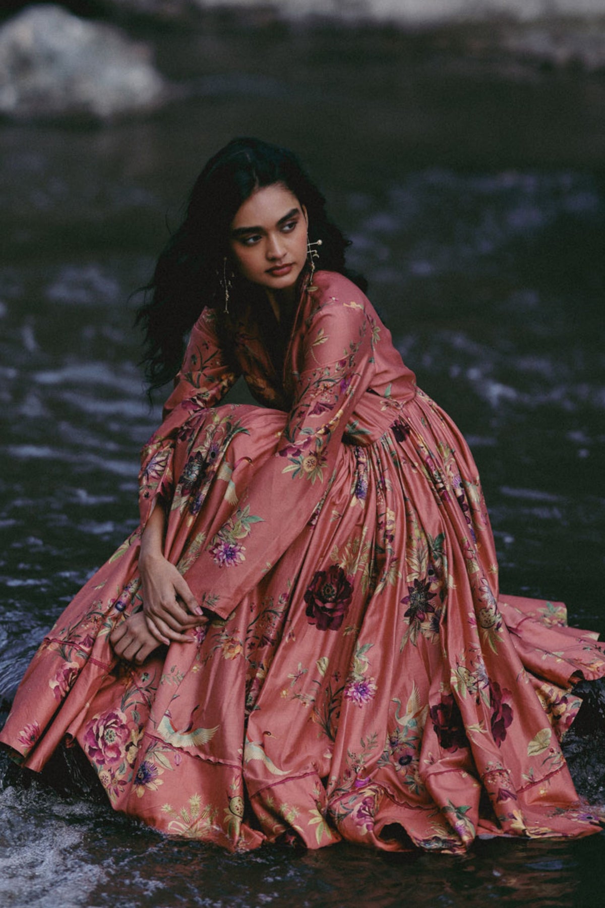 Blush Meadow Anarkali Set