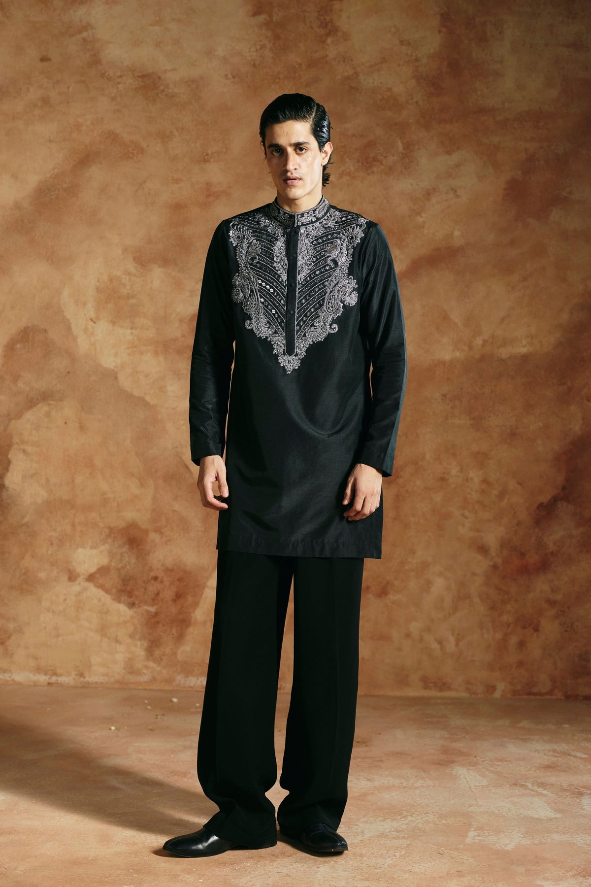 Multicolored Sindh Embroidered Kurta Pants