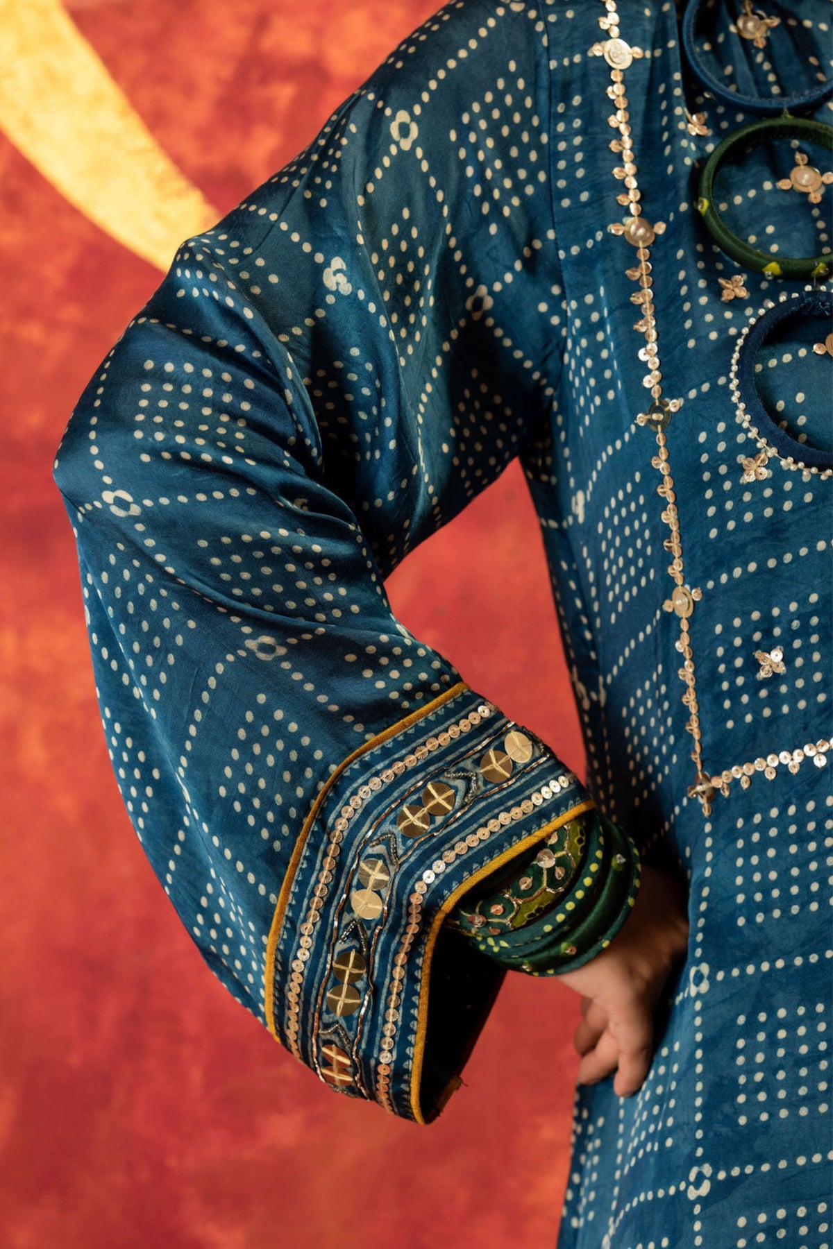 Heena Ajrakh Kurta Set