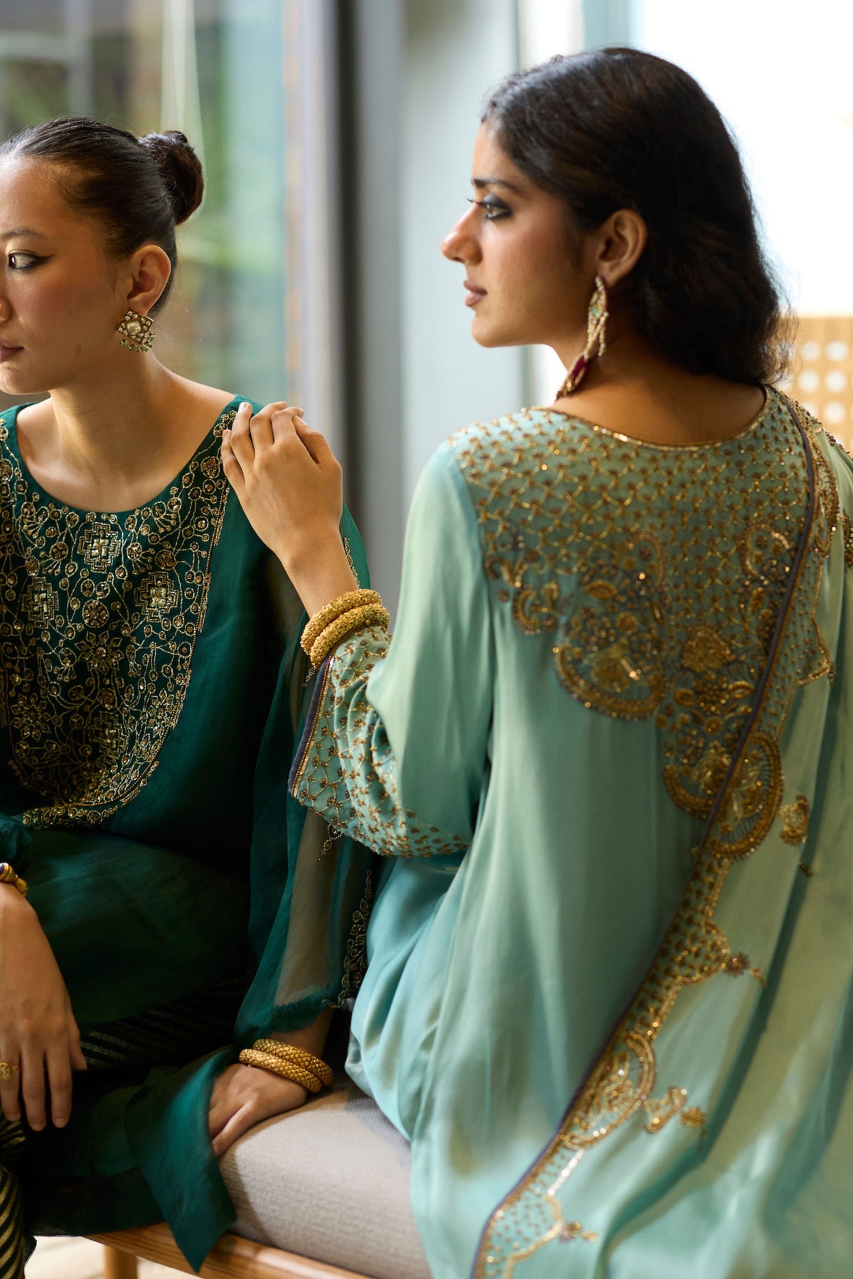 Green Sukhaali Kurta Set