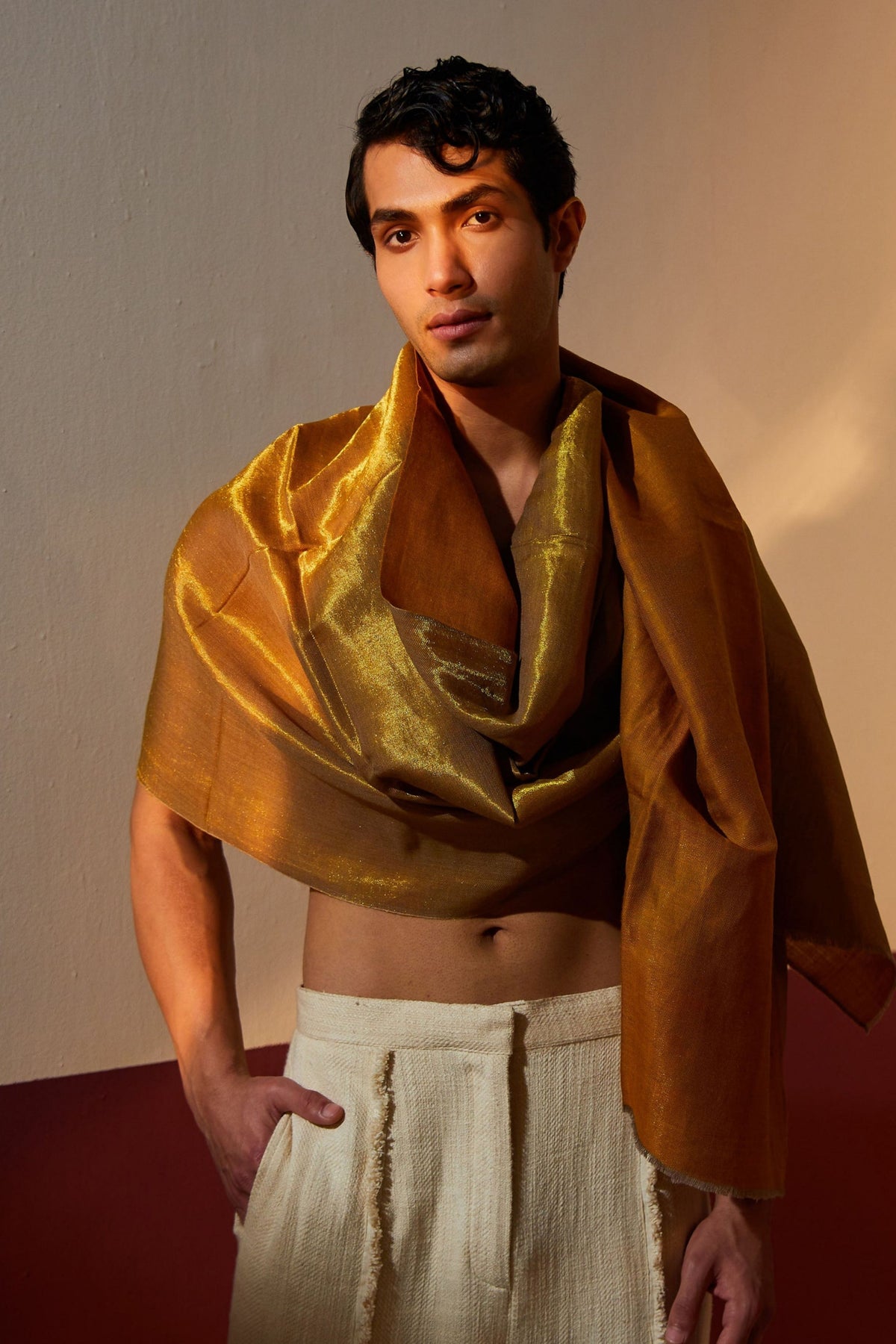 Pashmina Reversible Yellow Ocre Shawl