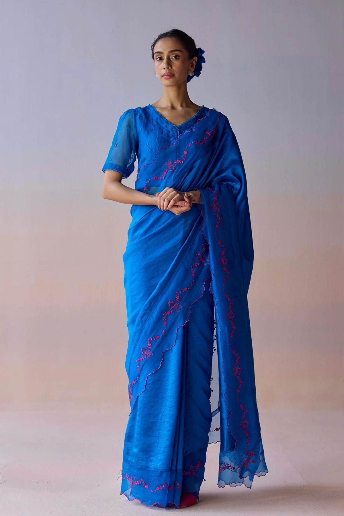 Moonglade Embroidered Saree