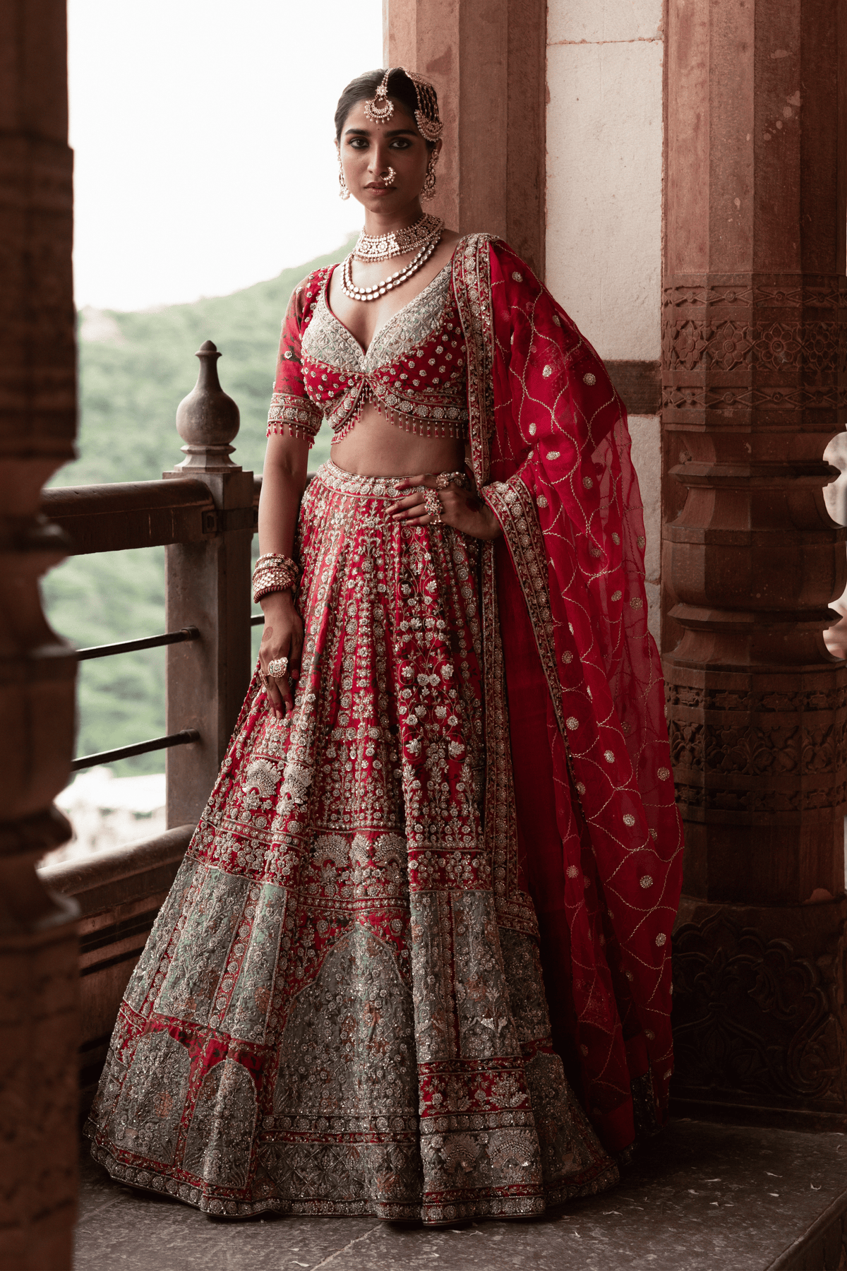 Empress Red Bridal Lehenga