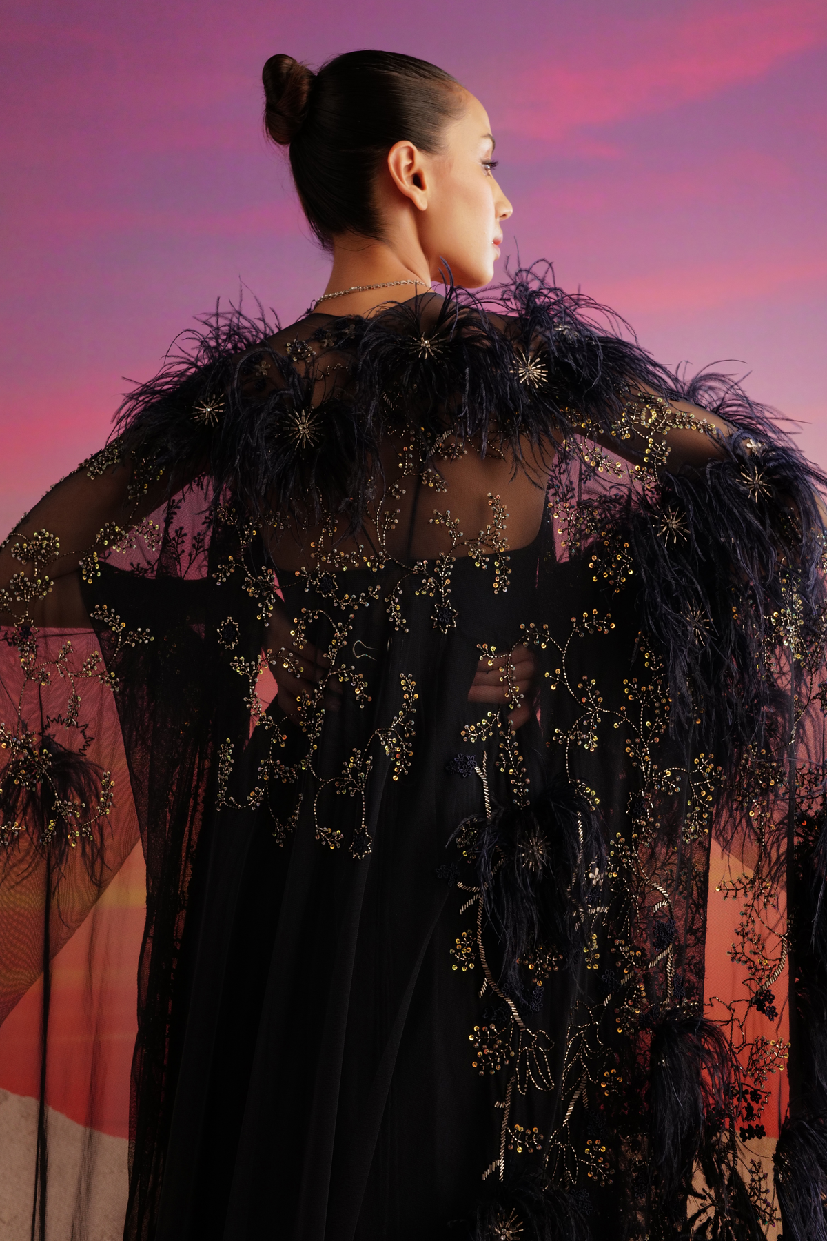 Beaut Dress With Cape