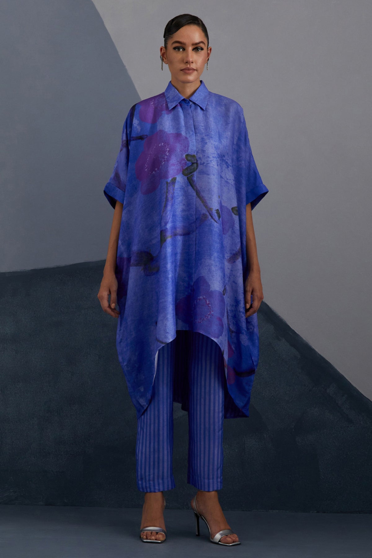 Vineyard Blue Kaftan Set