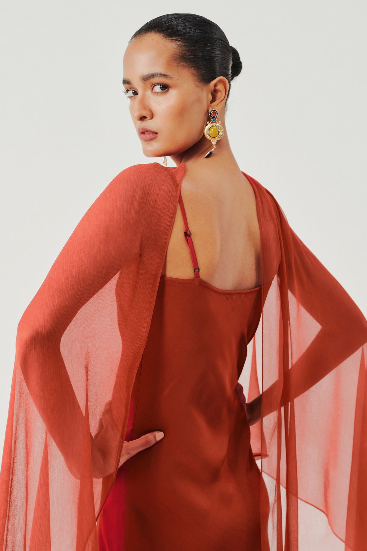 Rust Tyra Slip Dress