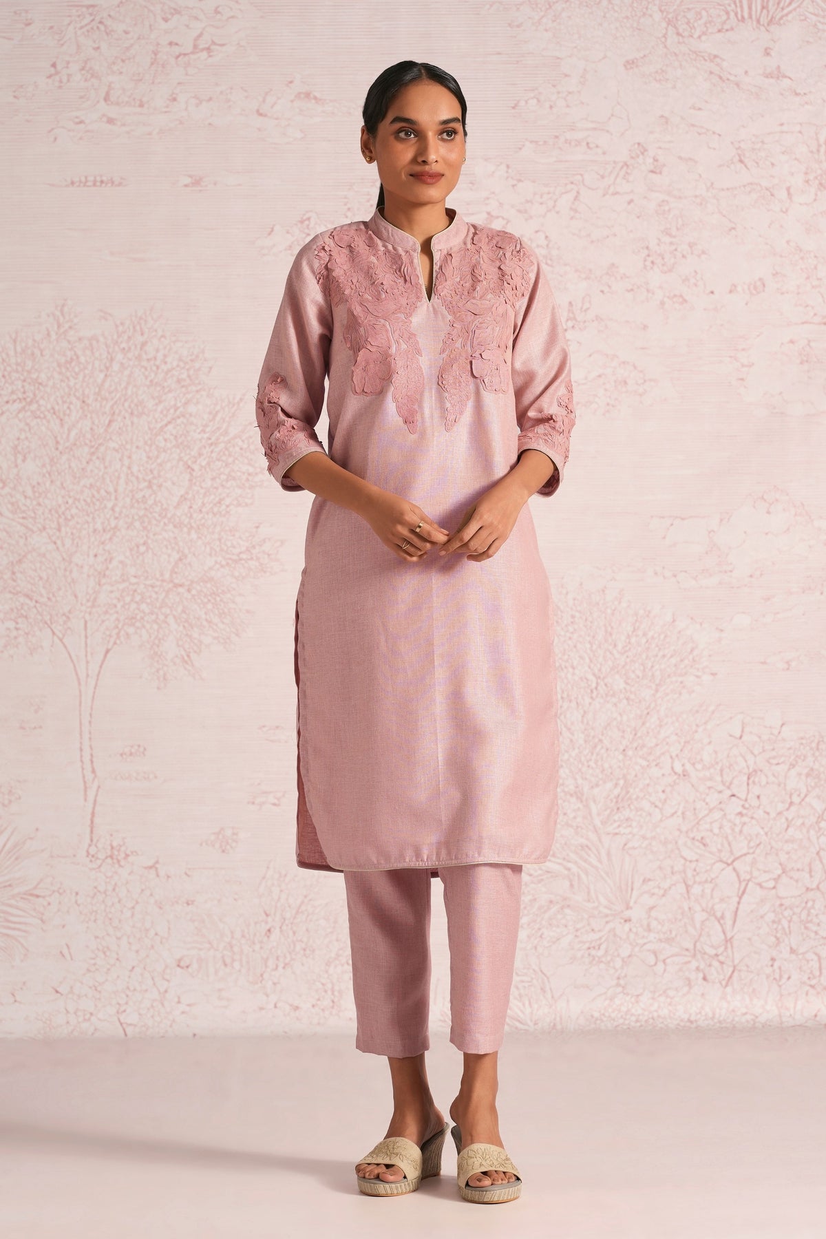 Floral Blush Kurta Set