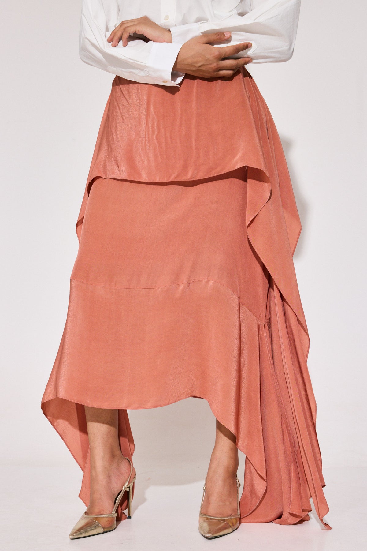 Salmon Dante Skirt Set