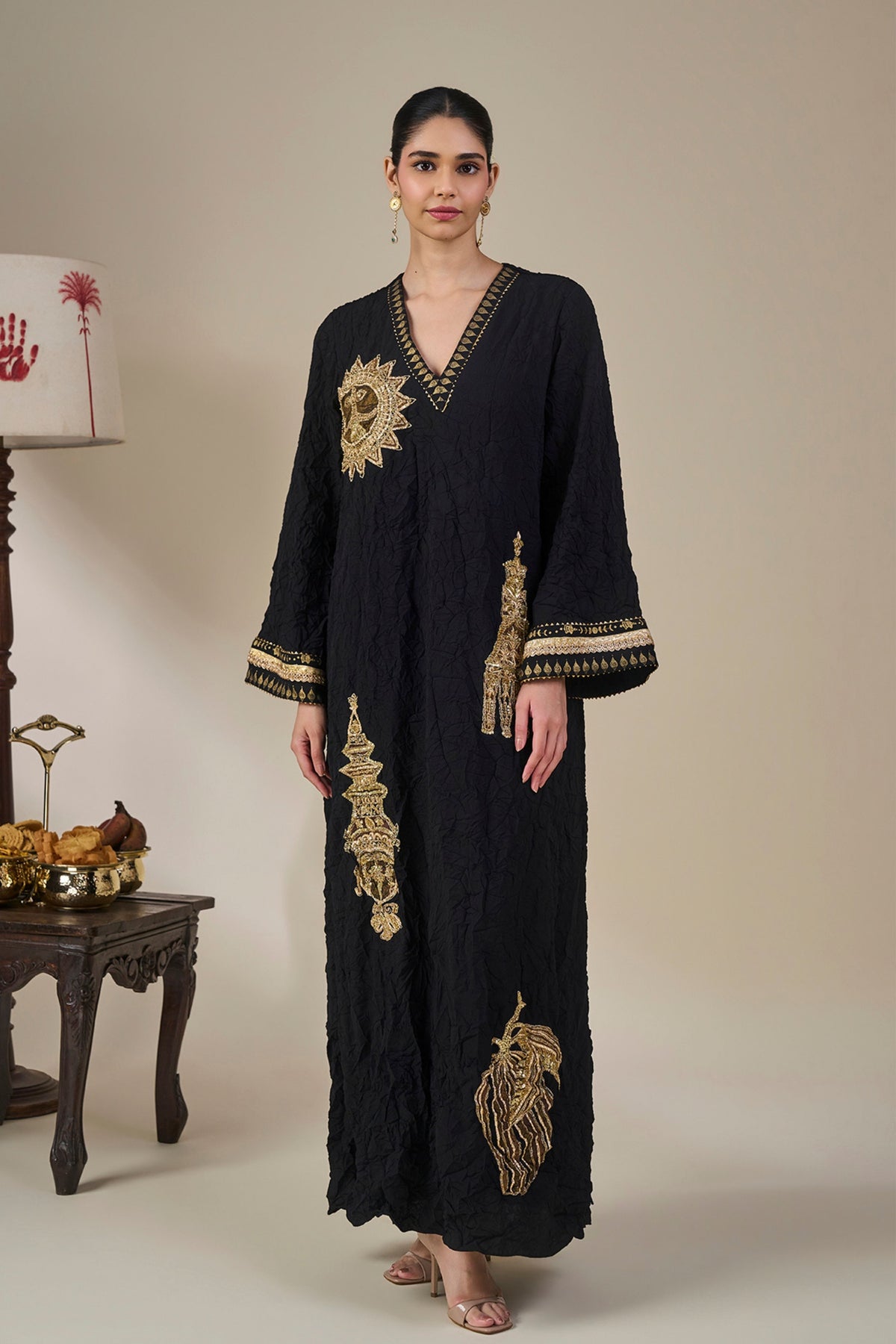 Black Ambi Bloom Kaftan