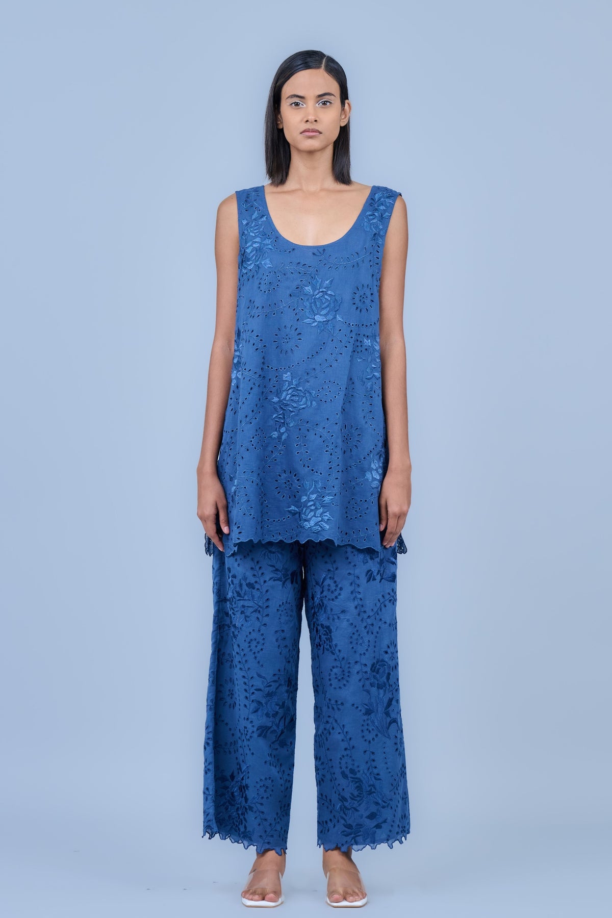 Space Blue Cotton Tank