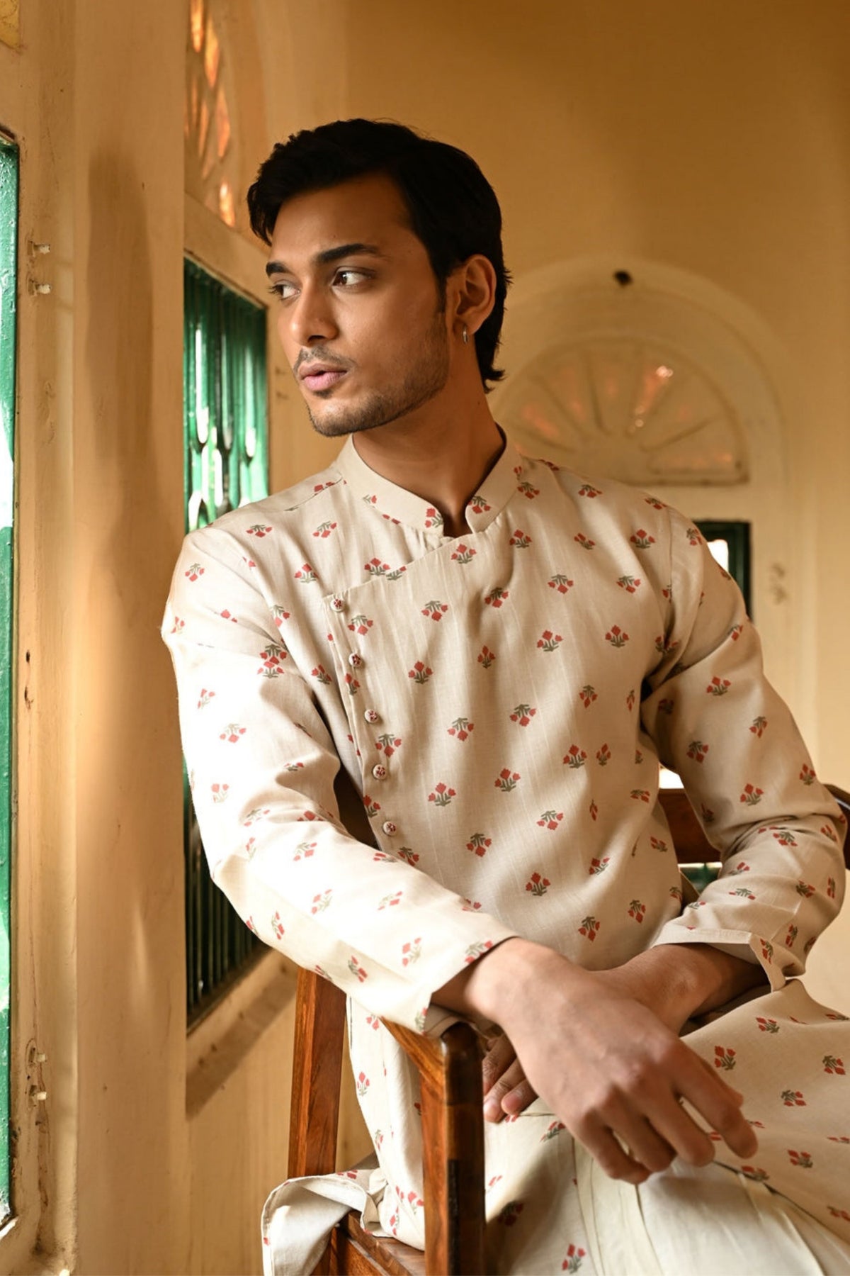 Bagh Angrakha Kurta Set