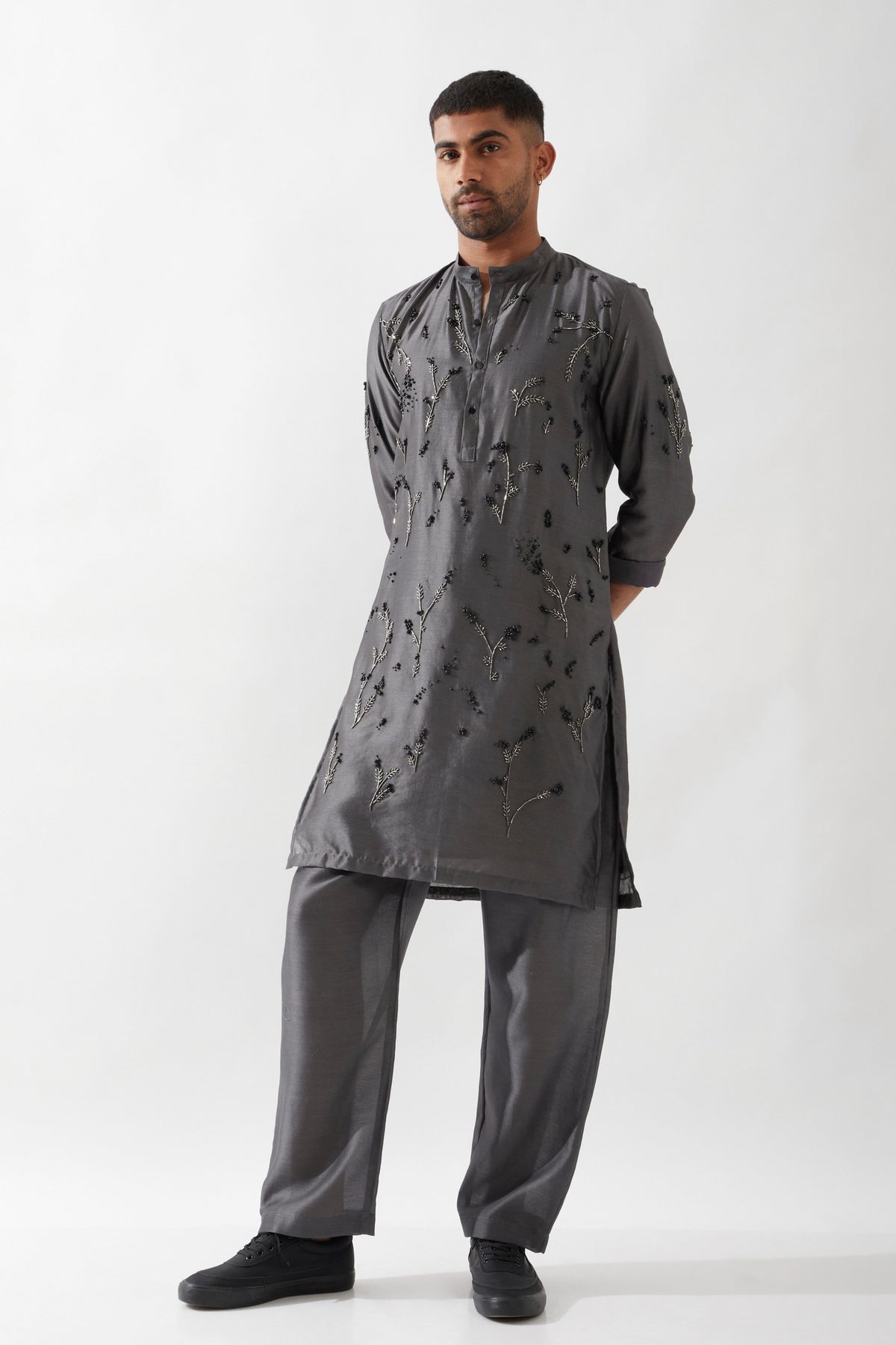 Theo Grey Kurta Set