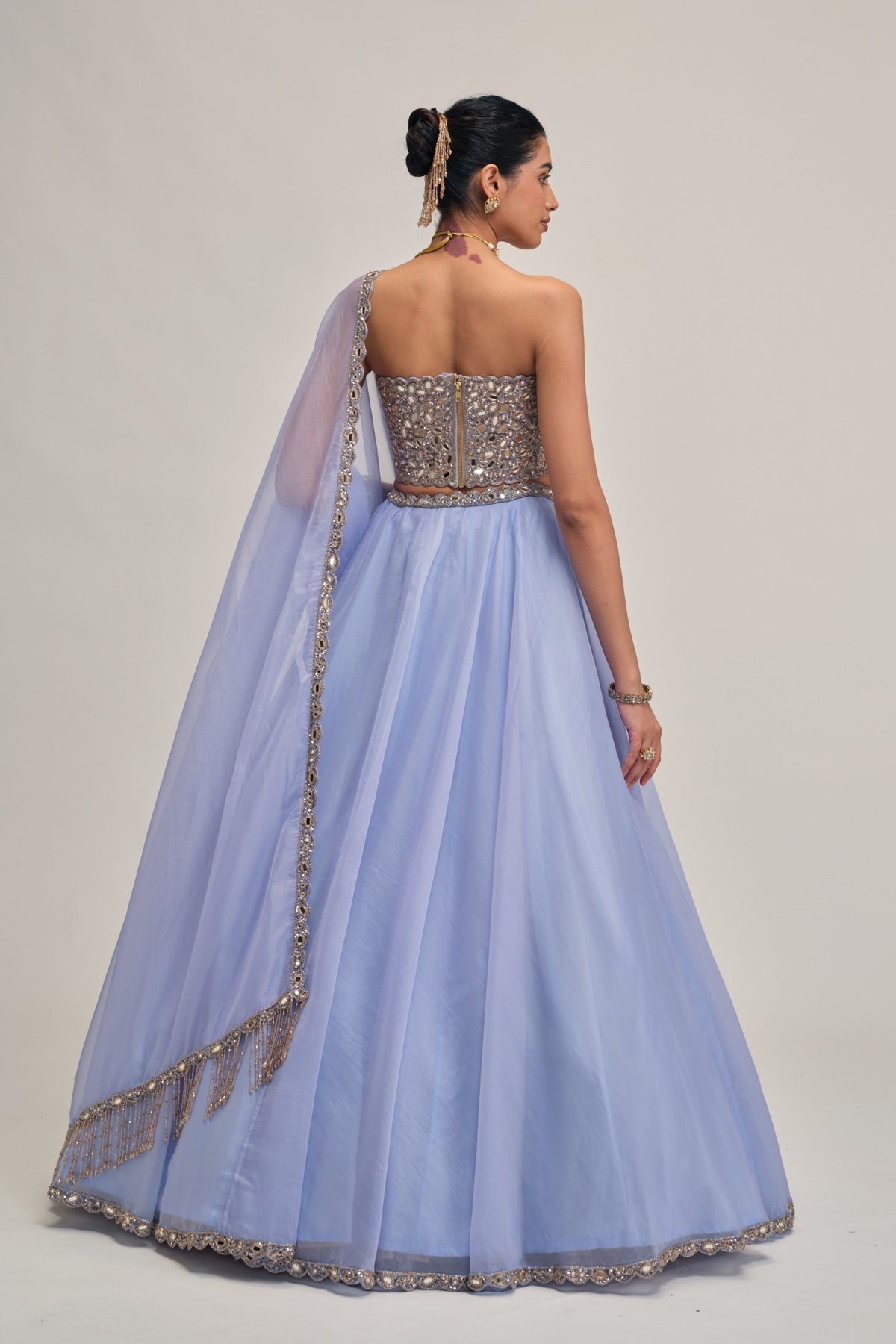 Dew Organza Lehenga Set