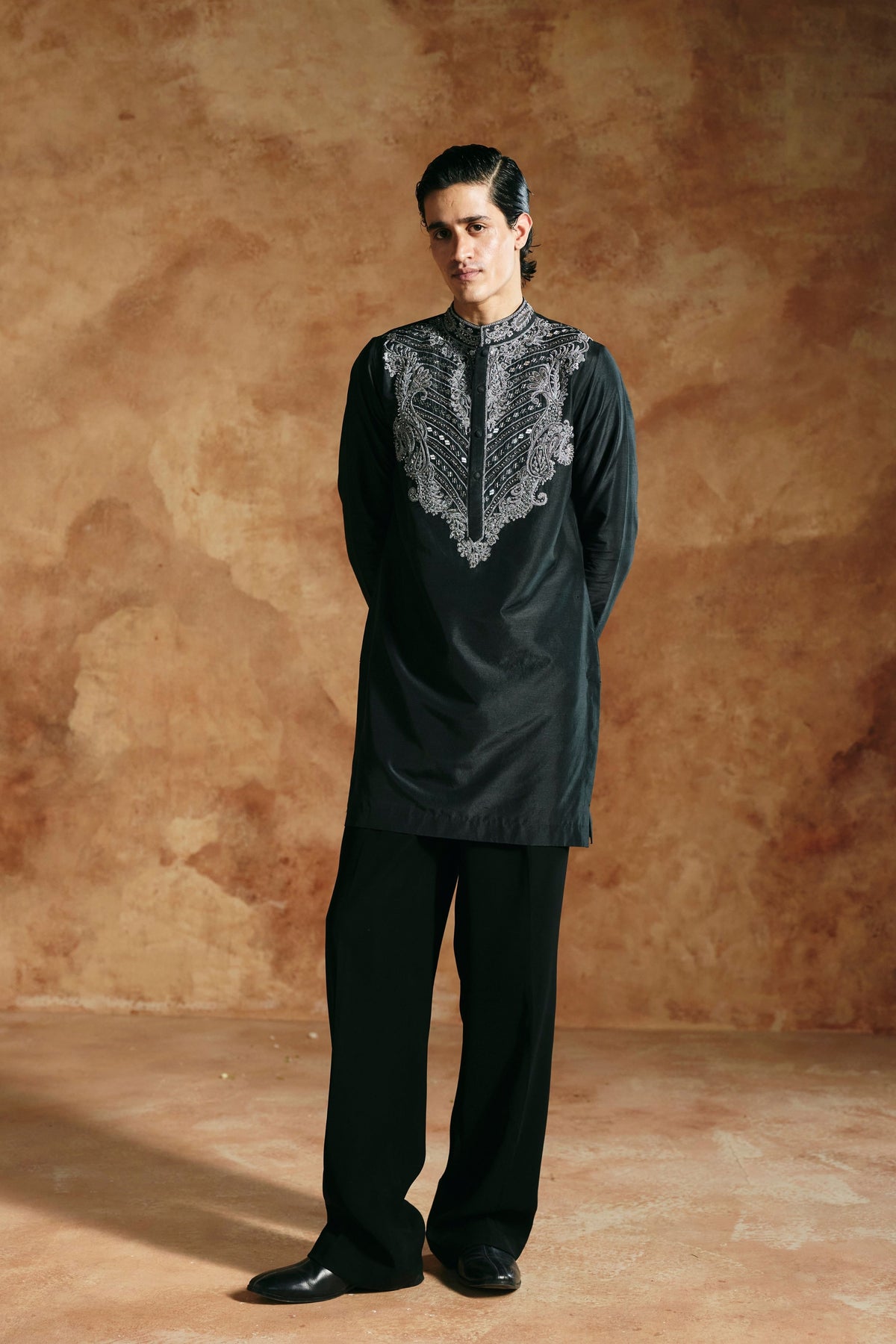 Multicolored Sindh Embroidered Kurta Pants