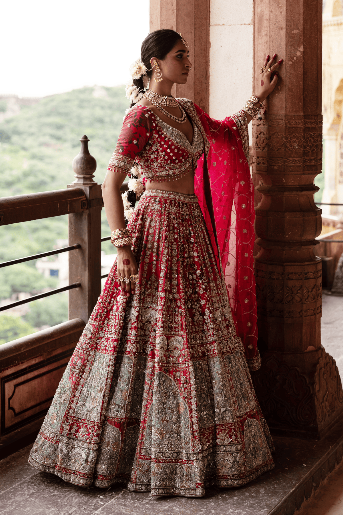 Empress Red Bridal Lehenga