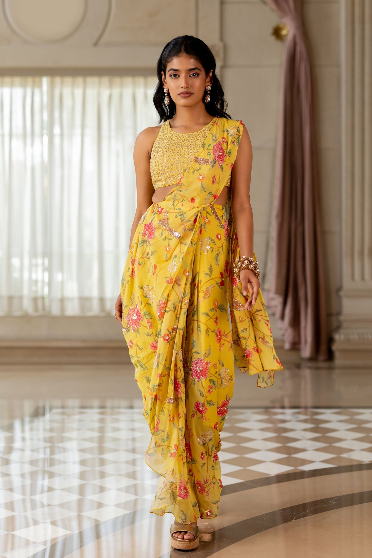 Emily Drape Saree Set
