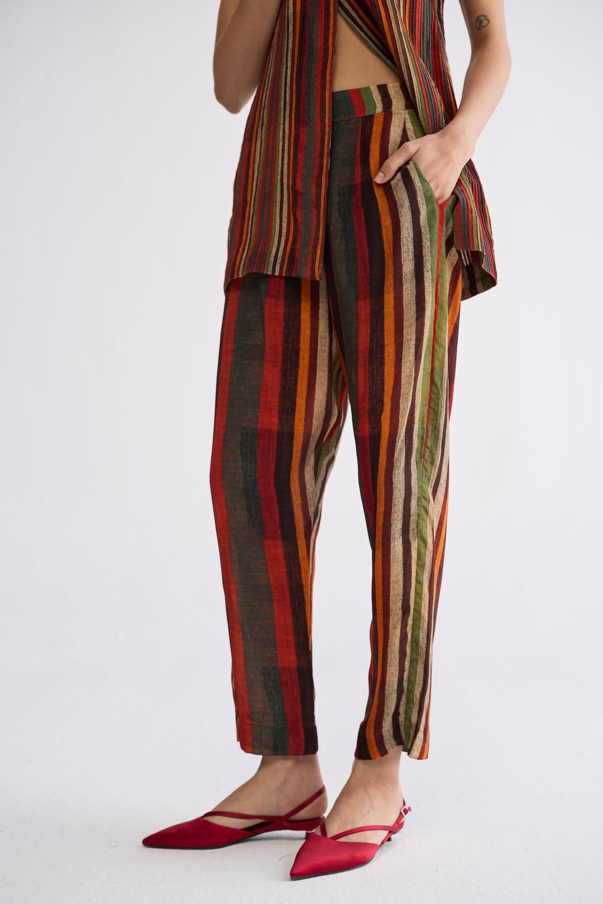 Jilian Pintucks Jacket Set