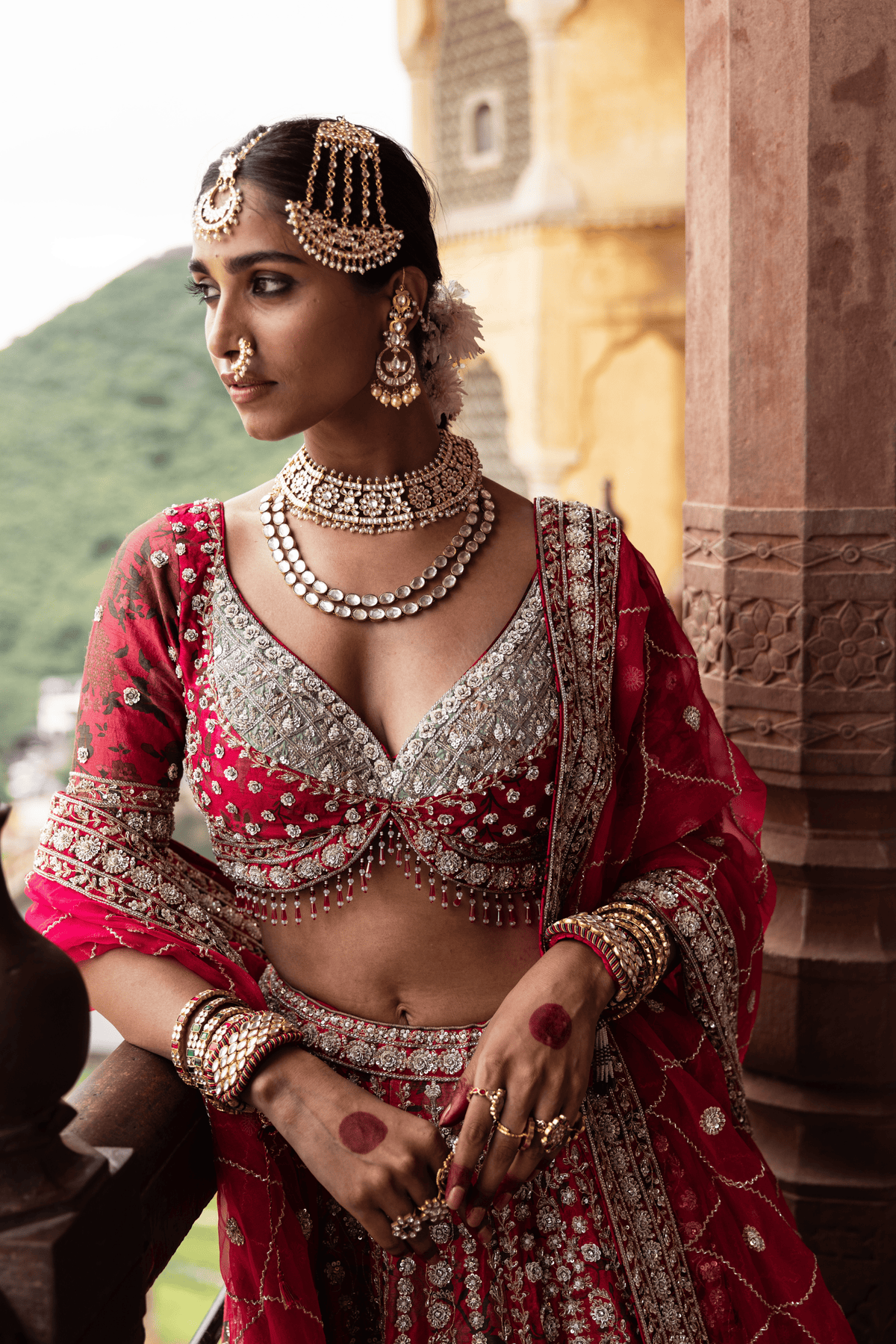 Empress Red Bridal Lehenga