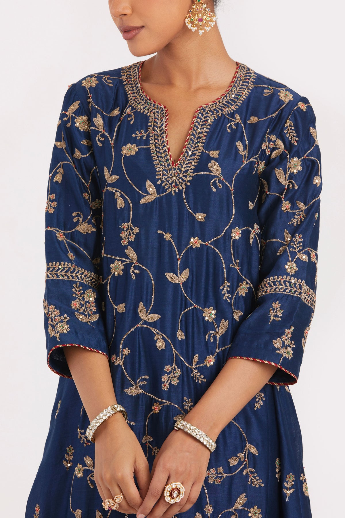 Prussian Blue Kurta Set