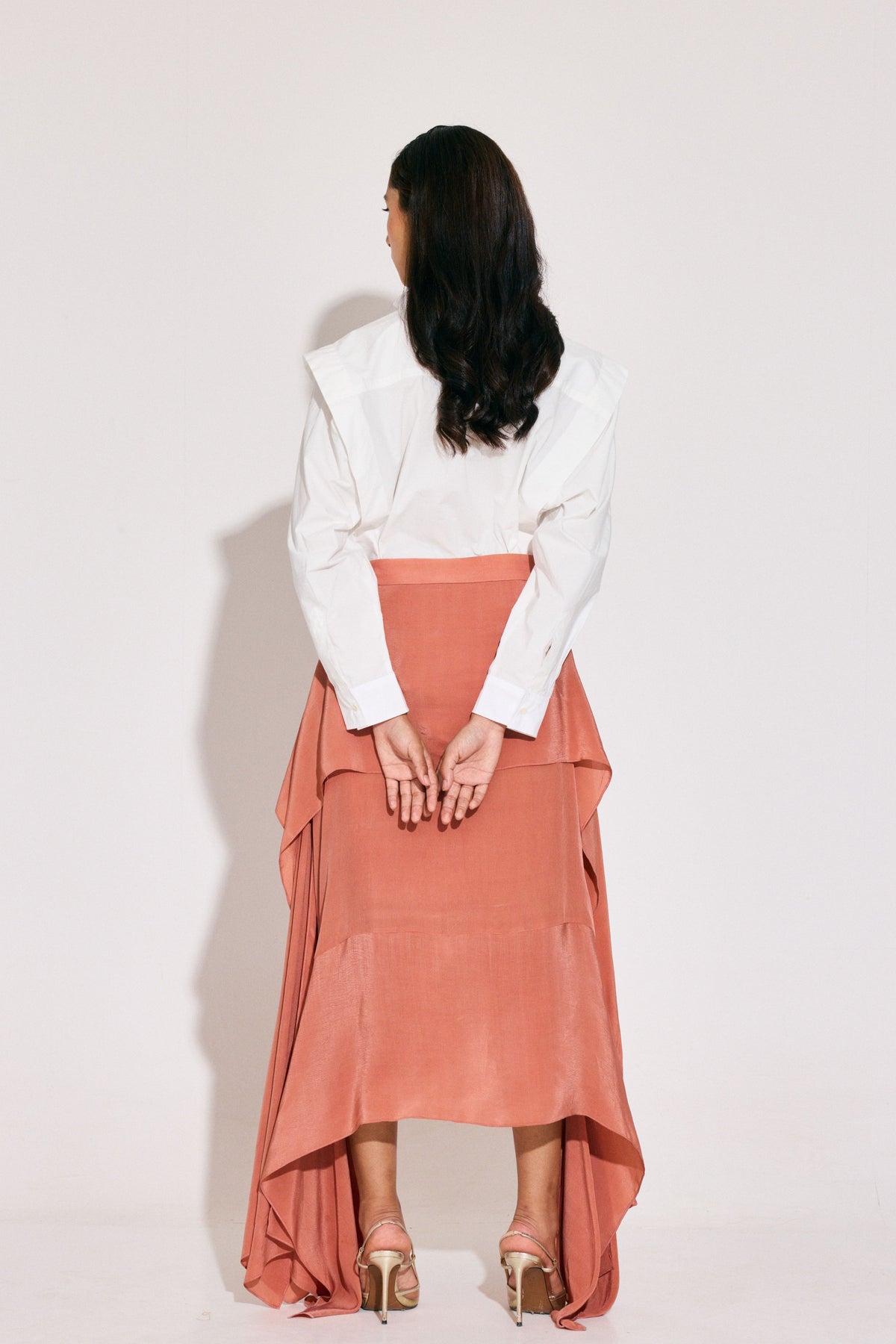 Salmon Dante Skirt Set