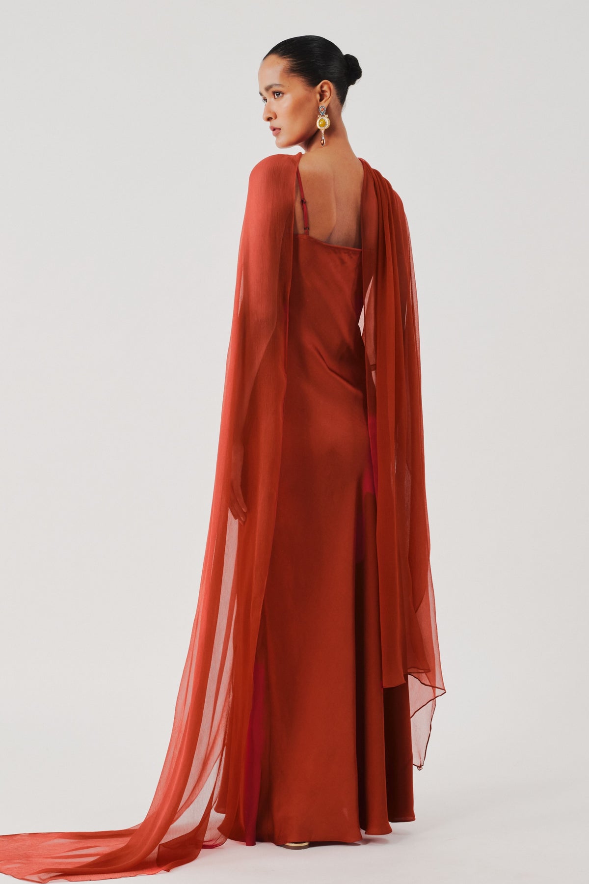Rust Tyra Slip Dress