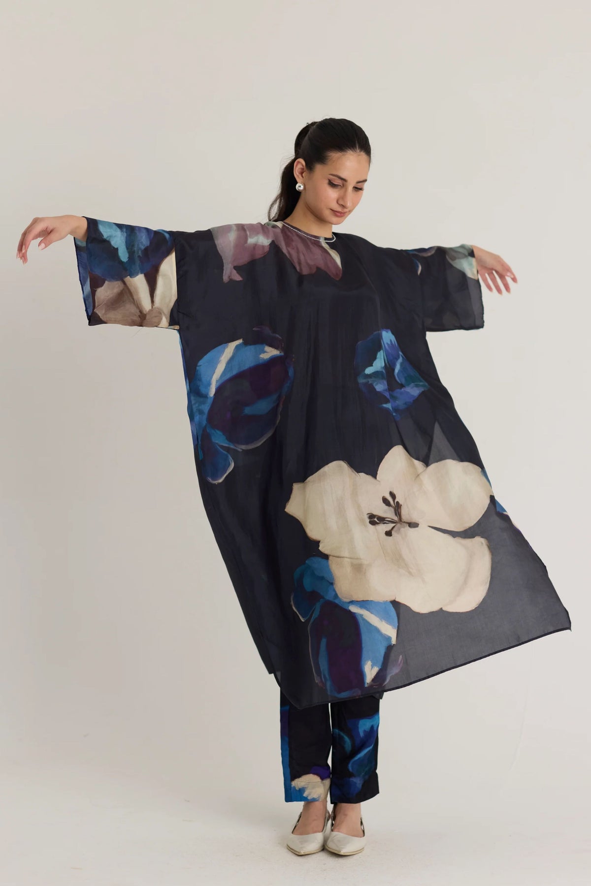 Rocco Silk Kaftan Kurta Set