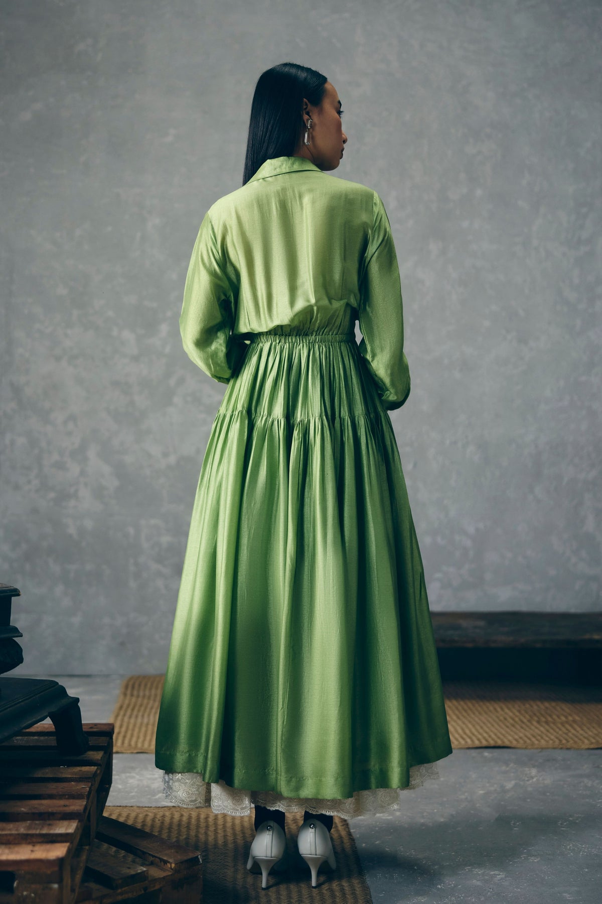 Elina Green Dress