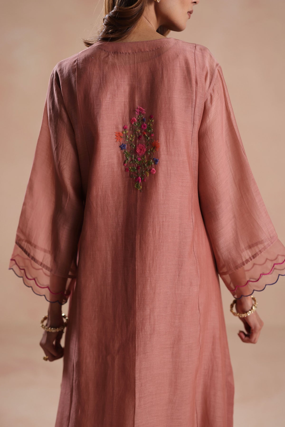 Zeya Copper Kurta Set