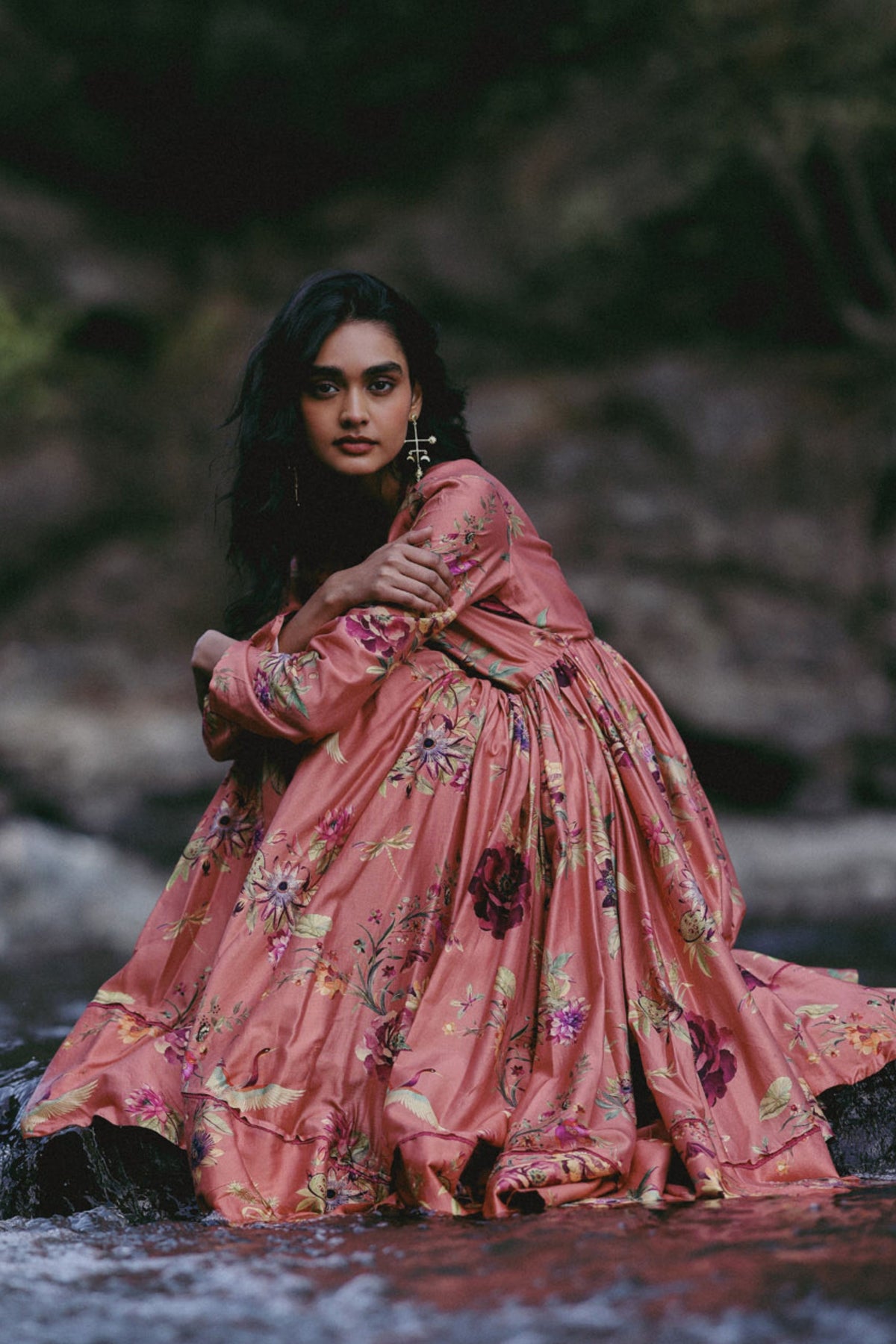 Blush Meadow Anarkali Set